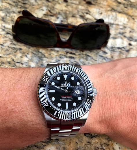 rolex sea dweller wrist shot